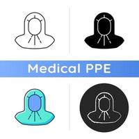 Medical hood icon vector