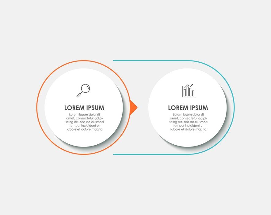 2 Step Infographic Vector Art, Icons, and Graphics for Free Download