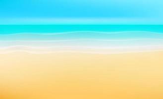 Beautiful pastel color beach landscape vector
