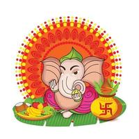 feliz ganesh chaturhi vector