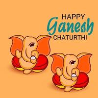 feliz ganesh chaturhi vector