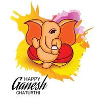 feliz ganesh chaturhi vector