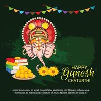 feliz ganesh chaturhi vector