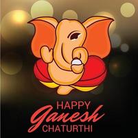 feliz ganesh chaturhi vector