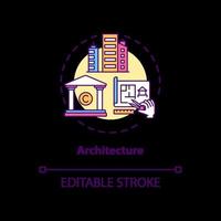 Architecture concept icon vector