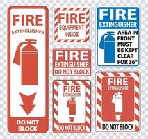 Fire Extinguisher Sign vector