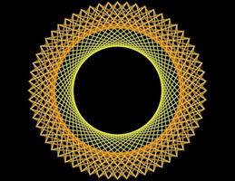 Retro Abstract Line Art vector