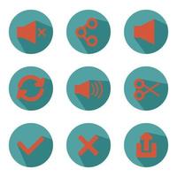 Flat Essential SymbolIcon Vector Design Set