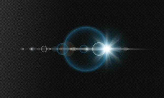Glowing lens flares