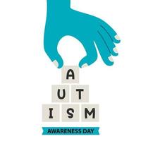 Concept Drawing of Autism Awareness vector