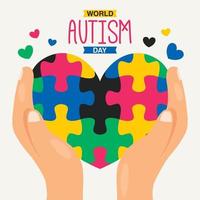 Concept Drawing of Autism Awareness vector