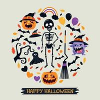 Cute Halloween Banner vector