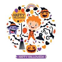 Cute Halloween Banner vector