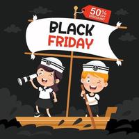 Black Friday Sale Inscription Design Template vector