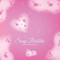 Soap Bubbles Realistic Background Vector Illustration