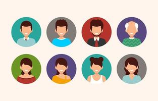 conjunto de vectores de iconos de personas