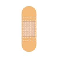 Medical Band-aid. Antiseptic band-aid. Flat vector illustration isolated on a white background.