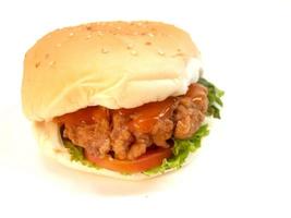 imagen de comida rápida de hamburguesa foto