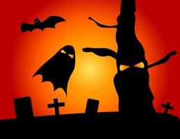 Spooky Halloween Background vector