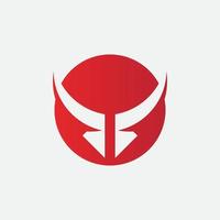 Red Bull Taurus Logo Template vector icon illustration