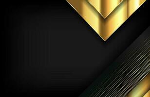 Modern layered background in gold and luxury style vector