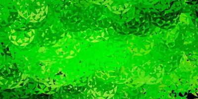 Light green, yellow vector template with triangle shapes.