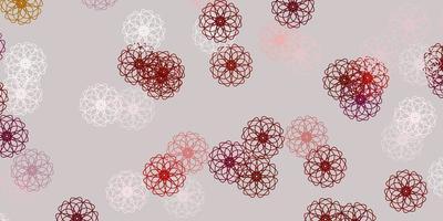 Light multicolor vector doodle background with flowers.