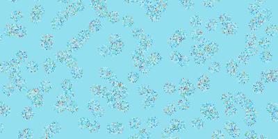 Light multicolor vector natural backdrop with flowers.