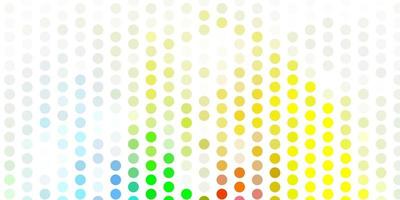 Light multicolor vector backdrop with dots.