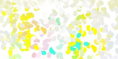 Light multicolor vector pattern with abstract shapes.