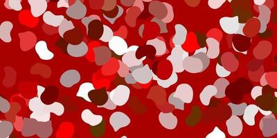 Light red vector backdrop with chaotic shapes.