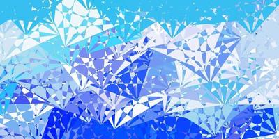 Light BLUE vector backdrop with triangles, lines.