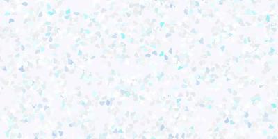 Light pink, blue vector background with random forms.