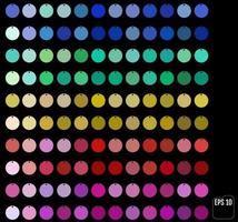 Set of different colorful sequins vector