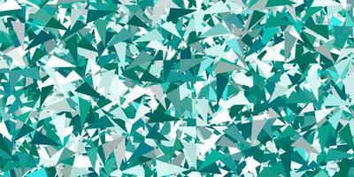 Light blue, green vector background with polygonal forms.