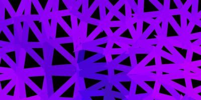 Dark purple vector abstract triangle pattern.