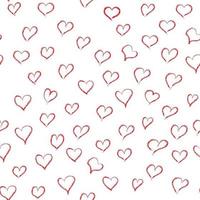 Abstract seamless red heart pattern