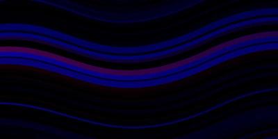 Dark Blue, Red vector backdrop with curves.