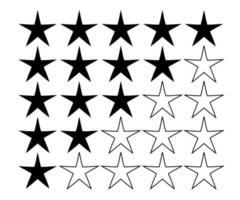 Rating review 5 star flat icon