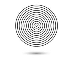 Concentric circle elements Element for graphic design decoration vector