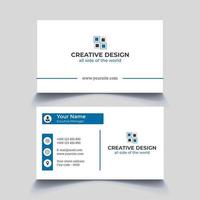 diseño de tarjeta de visita corporativa marca estacionaria vector