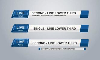 Live news banners Lower third pack