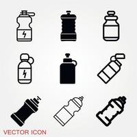 conjunto de iconos de botella vector