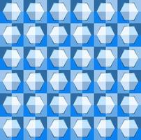 This is a polygonal blue geometric checkered pattern with a light hexagon vector