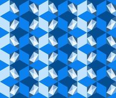 This is a polygonal blue geometric pattern with the illusion of volume vector