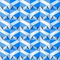 This is a polygonal blue geometric pattern with the illusion of volume vector