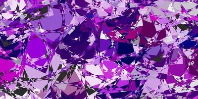 Light Purple vector background with triangles.