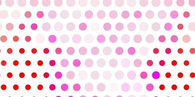 Light red vector backdrop with dots.