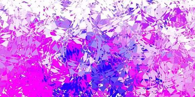 Light purple, pink vector template with triangle shapes.