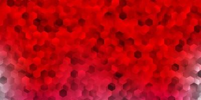 Light red vector cover with simple hexagons.